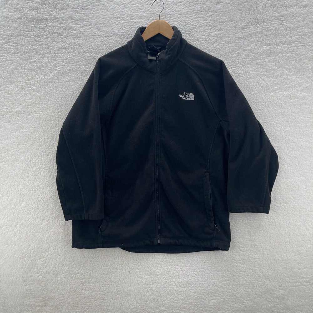 The North Face Jacket Mens XL* Short Black Fleece Full Zip Outdoor Gorpcore Hike